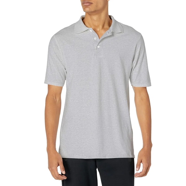 Men's Short Sleeve Cotton Pique Polo Shirt - Men's Short Sleeve Cotton Pique Polo Shirt - Image 3 of 5