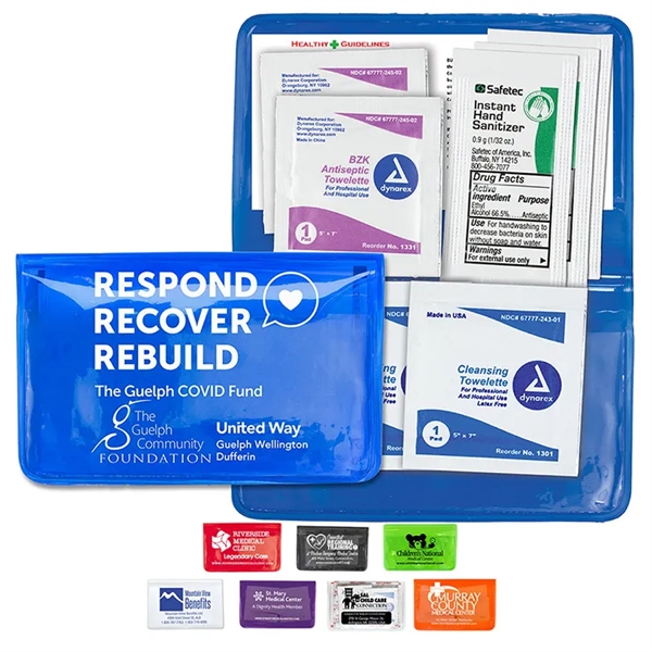 Orion Sanitizer & Wipes On-the-Go Kit n Colorful Vinyl Pouch - Orion Sanitizer & Wipes On-the-Go Kit n Colorful Vinyl Pouch - Image 0 of 12