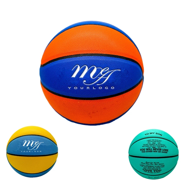 Personalize PU Basketball Standard Various Types Multicolors