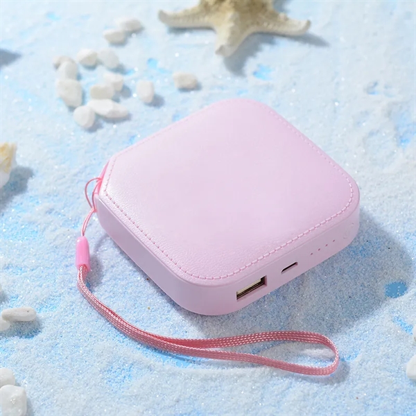 4000mAh Pocket Power Bank Portable Charger with Lanyard - 4000mAh Pocket Power Bank Portable Charger with Lanyard - Image 1 of 4
