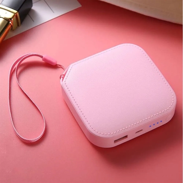 4000mAh Pocket Power Bank Portable Charger with Lanyard - 4000mAh Pocket Power Bank Portable Charger with Lanyard - Image 2 of 4