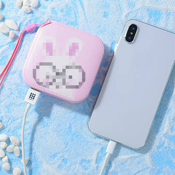 4000mAh Pocket Power Bank Portable Charger with Lanyard - 4000mAh Pocket Power Bank Portable Charger with Lanyard - Image 4 of 4
