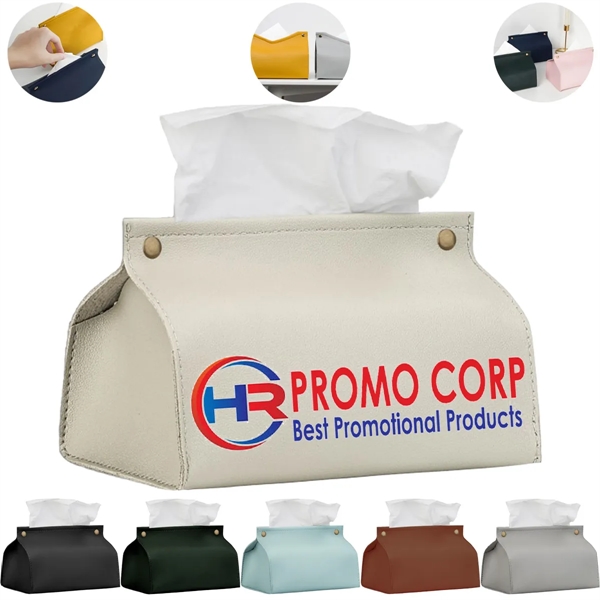 Wholesale PU Paper Bag Facial Tissue Box Cover Holder - Wholesale PU Paper Bag Facial Tissue Box Cover Holder - Image 0 of 6