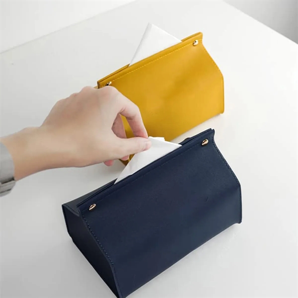Wholesale PU Paper Bag Facial Tissue Box Cover Holder - Wholesale PU Paper Bag Facial Tissue Box Cover Holder - Image 4 of 6