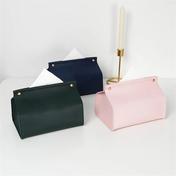 Wholesale PU Paper Bag Facial Tissue Box Cover Holder - Wholesale PU Paper Bag Facial Tissue Box Cover Holder - Image 5 of 6