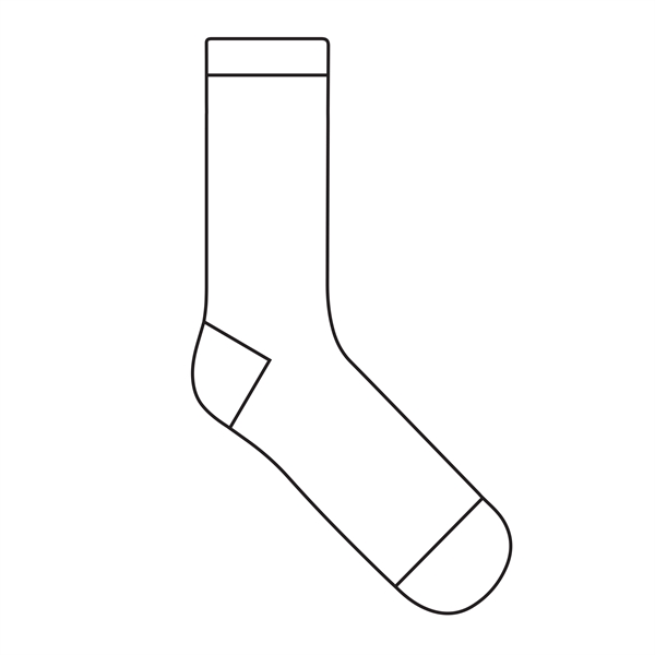 Custom Athletic Crew Socks - Luxury Combed Cotton - Custom Athletic Crew Socks - Luxury Combed Cotton - Image 1 of 5