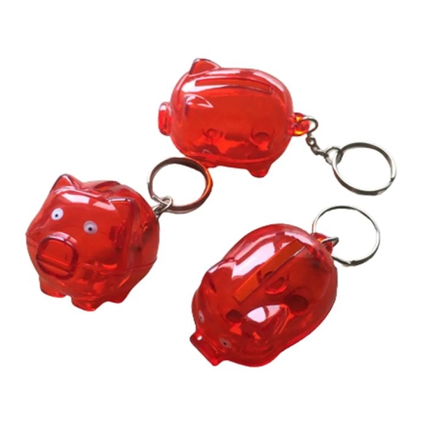 Mini Piggy Coin Bank With Keychain - Mini Piggy Coin Bank With Keychain - Image 1 of 4