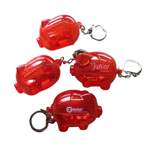 Mini Piggy Coin Bank With Keychain - Mini Piggy Coin Bank With Keychain - Image 2 of 4