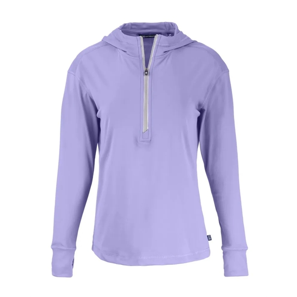 Cutter & Buck Daybreak Eco Recycled Womens Half Zip Hoodie - Cutter & Buck Daybreak Eco Recycled Womens Half Zip Hoodie - Image 4 of 13