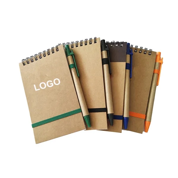A6 Kraft Cover Spiral Notebooks - A6 Kraft Cover Spiral Notebooks - Image 0 of 2