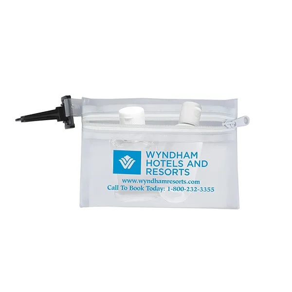 Translucent Zipper Storage Pouch with Plastic Hook