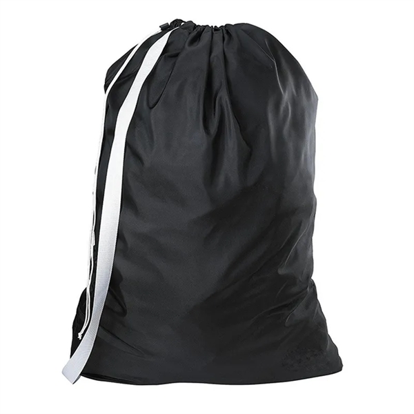 210D Polyester Drawstring Utility Bag w/ Shoulder Strap - 210D Polyester Drawstring Utility Bag w/ Shoulder Strap - Image 2 of 5