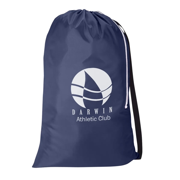 210D Polyester Drawstring Utility Bag w/ Shoulder Strap - 210D Polyester Drawstring Utility Bag w/ Shoulder Strap - Image 4 of 5