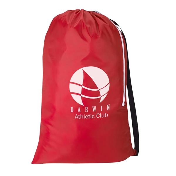 210D Polyester Drawstring Utility Bag w/ Shoulder Strap - 210D Polyester Drawstring Utility Bag w/ Shoulder Strap - Image 5 of 5