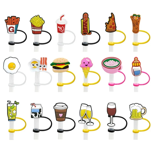Straw Covers Cap Reusable 6-8 mm Stopper - Straw Covers Cap Reusable 6-8 mm Stopper - Image 0 of 5