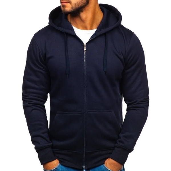 Hanes ComfortBlend EcoSmart Zip-Up Hoodie - Hanes ComfortBlend EcoSmart Zip-Up Hoodie - Image 3 of 3