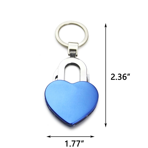 Heart-shape Stainless Steel Multi-Function Keychain - Heart-shape Stainless Steel Multi-Function Keychain - Image 1 of 2