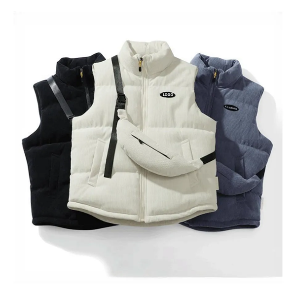 Corduroy Vest with Shoulder Bag - Corduroy Vest with Shoulder Bag - Image 0 of 3