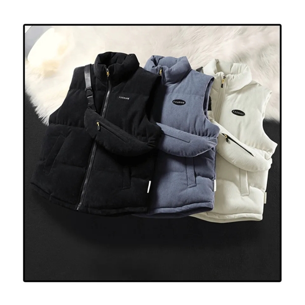 Corduroy Vest with Shoulder Bag - Corduroy Vest with Shoulder Bag - Image 1 of 3