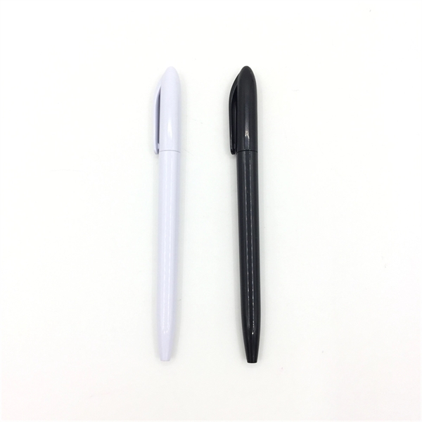 classic Black/white barrel plastic pen - classic Black/white barrel plastic pen - Image 1 of 5