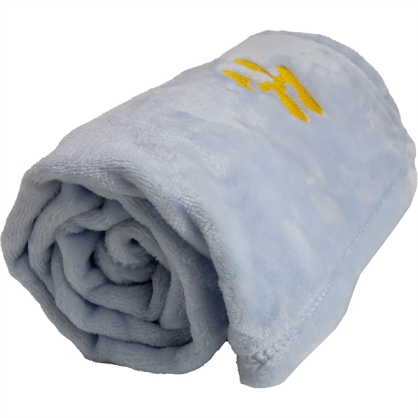 Mink Touch Premium Lap Blanket w/ Custom Imprint, 30" X 40" - Mink Touch Premium Lap Blanket w/ Custom Imprint, 30" X 40" - Image 4 of 8