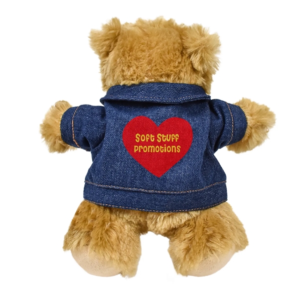 8.5" Standing Bailee Bear In A Jean Jacket - 8.5" Standing Bailee Bear In A Jean Jacket - Image 2 of 8