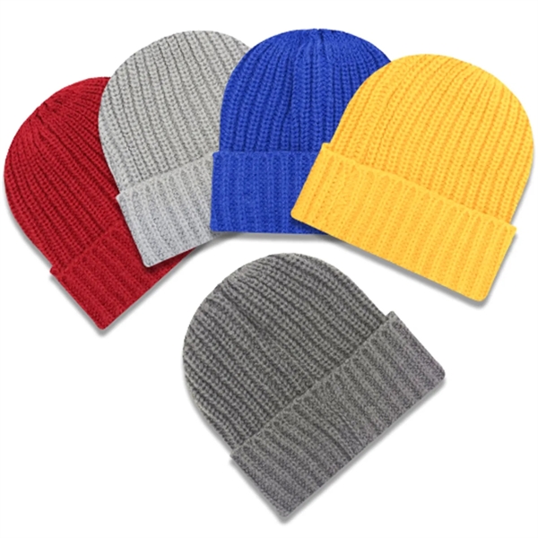 Premium Knitted Cuffed Winter Beanie - Premium Knitted Cuffed Winter Beanie - Image 11 of 18