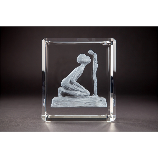Thin Cut Rectangle Crystal Award - Thin Cut Rectangle Crystal Award - Image 10 of 11