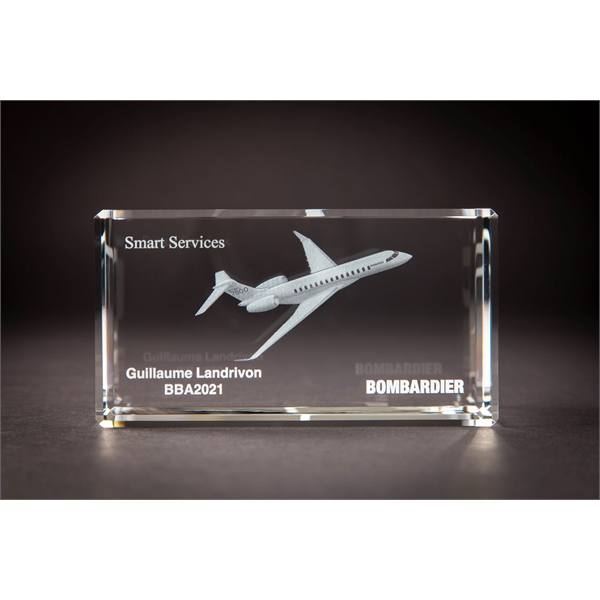 Beveled Rectangle Crystal Award - Beveled Rectangle Crystal Award - Image 6 of 15