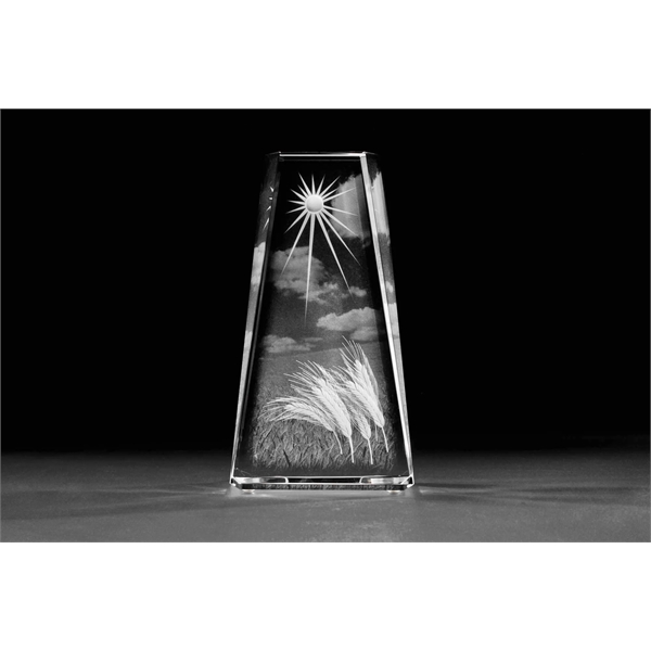 Crystal Faceted Taper Tower Award - Crystal Faceted Taper Tower Award - Image 1 of 3