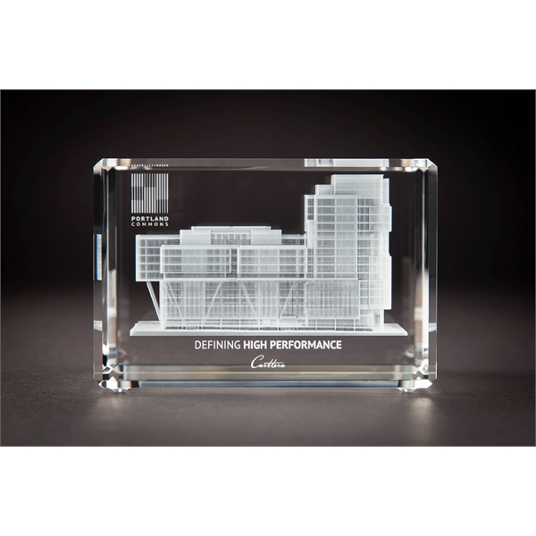 Beveled Rectangle Crystal Award - Beveled Rectangle Crystal Award - Image 7 of 15