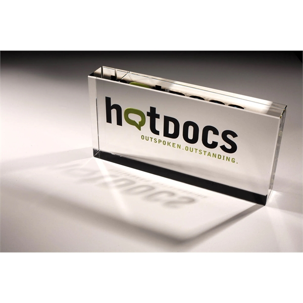 Thin Cut Rectangle Crystal Award - Thin Cut Rectangle Crystal Award - Image 11 of 11