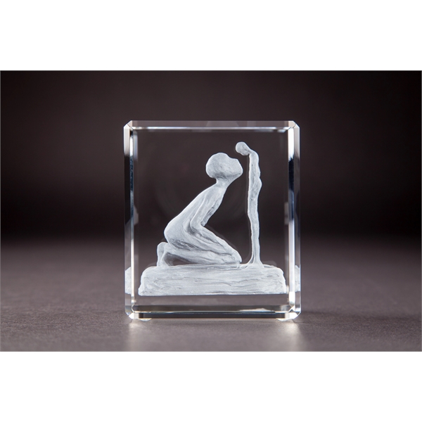 Thin Cut Rectangle Crystal Award - Thin Cut Rectangle Crystal Award - Image 3 of 11