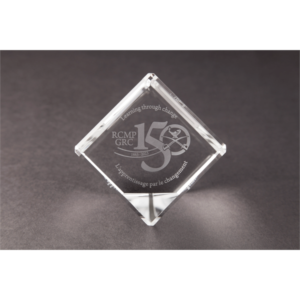 Cut Corner Beveled Crystal Cube Award - Cut Corner Beveled Crystal Cube Award - Image 0 of 5