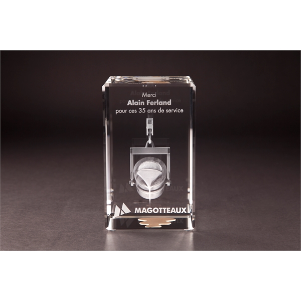 Beveled Rectangle Crystal Award - Beveled Rectangle Crystal Award - Image 10 of 15