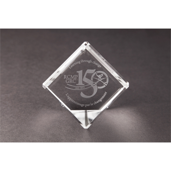 Cut Corner Beveled Crystal Cube Award - Cut Corner Beveled Crystal Cube Award - Image 1 of 5