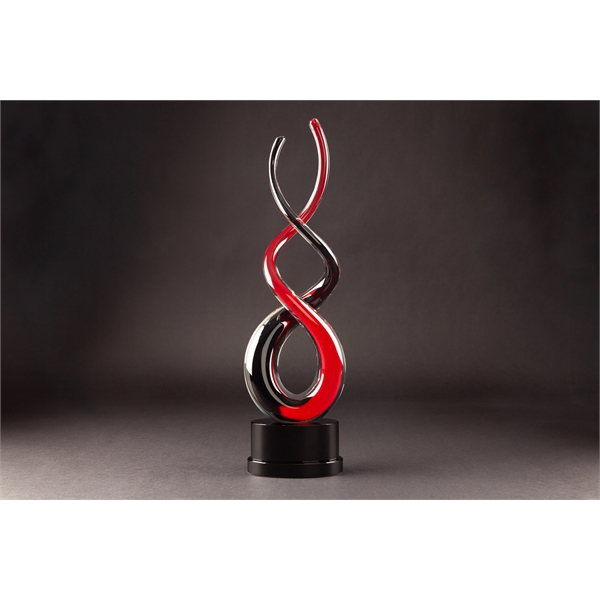 Meltario Art Glass Sculpture with Base - Meltario Art Glass Sculpture with Base - Image 1 of 1