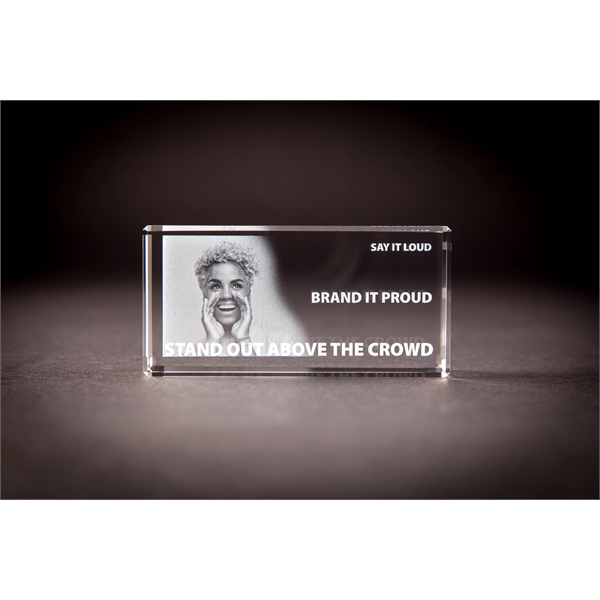 Thin Cut Rectangle Crystal Award - Thin Cut Rectangle Crystal Award - Image 1 of 11