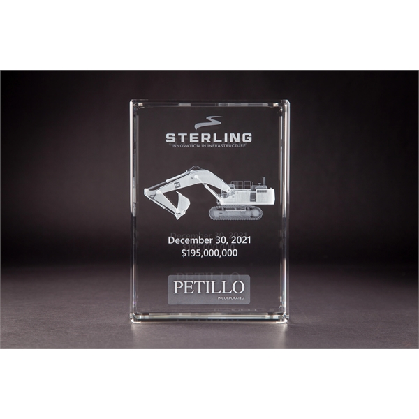 Beveled Rectangle Crystal Award - Beveled Rectangle Crystal Award - Image 13 of 15