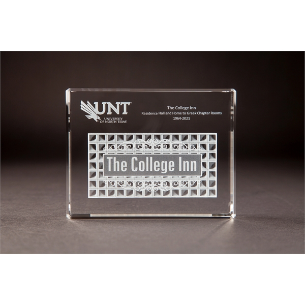 Thin Cut Rectangle Crystal Award - Thin Cut Rectangle Crystal Award - Image 4 of 11