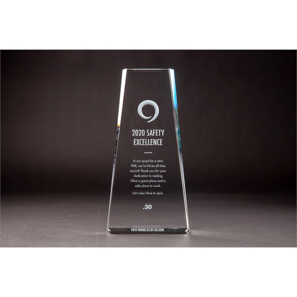 Crystal Faceted Taper Tower Award - Crystal Faceted Taper Tower Award - Image 3 of 3