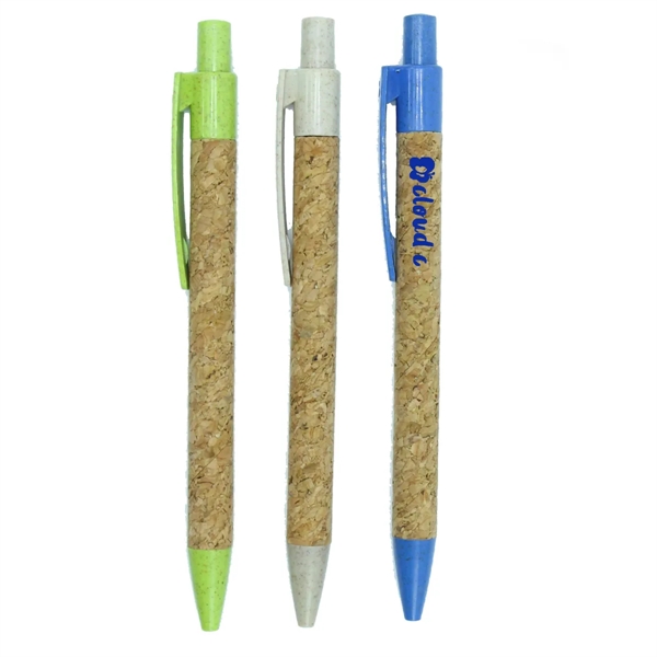 Cork And Wheat Straw Ballpoint Pen - Cork And Wheat Straw Ballpoint Pen - Image 0 of 2
