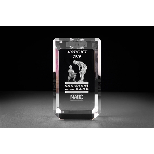 Tapered Back Crystal Award
