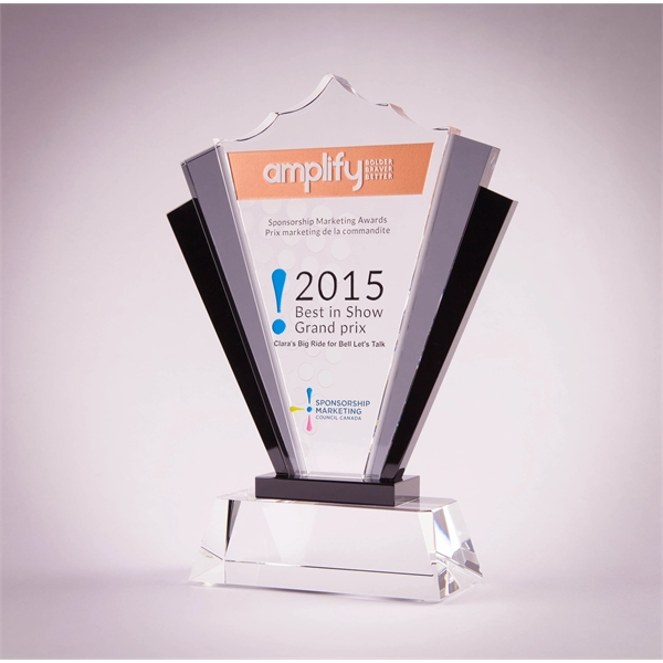 Double Spotlight Award (6 1/4" x 8 5/8" x 2 1/8")