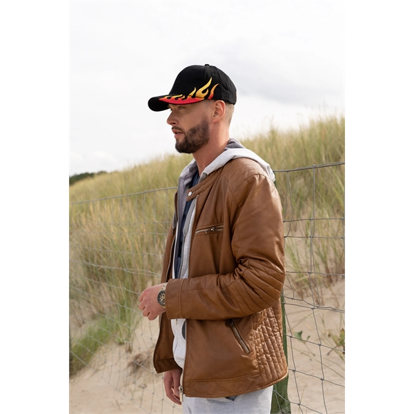 Brushed Heavy Cotton with Flame Embroidery - Brushed Heavy Cotton with Flame Embroidery - Image 3 of 12
