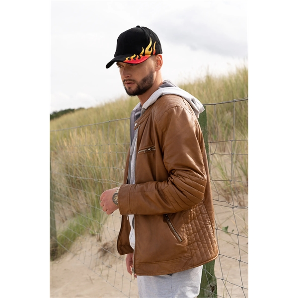 Brushed Heavy Cotton with Flame Embroidery - Brushed Heavy Cotton with Flame Embroidery - Image 8 of 12