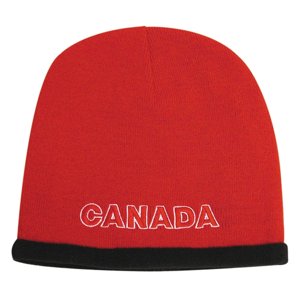 Roll Down Acrylic & Polar Fleece Beanie - Toque - Roll Down Acrylic & Polar Fleece Beanie - Toque - Image 0 of 0