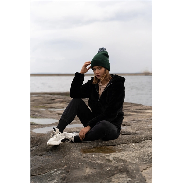 Acrylic Beanie with PomPom - Acrylic Beanie with PomPom - Image 2 of 8