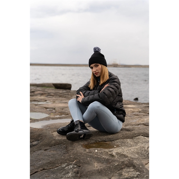 Acrylic Beanie with PomPom - Acrylic Beanie with PomPom - Image 3 of 8