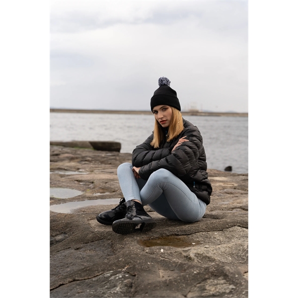 Acrylic Beanie with PomPom - Acrylic Beanie with PomPom - Image 4 of 8